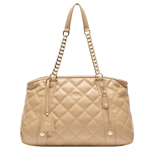 Liu Jo - Borsa a mano trapuntata Cammello AA5132E0015 CAMME | Italystation.com Shop Now at italystation.com