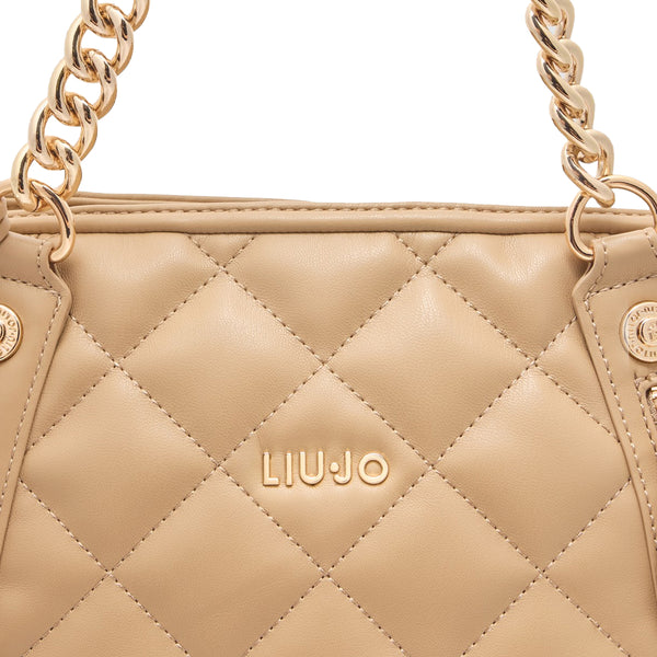Liu Jo - Borsa a mano trapuntata Cammello AA5132E0015 CAMME | Italystation.com Shop Now at italystation.com