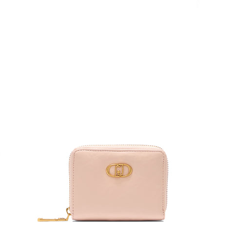 Liu Jo - Portafoglio piccolo Zip Around con Logo Cipria AA513 | Italystation.com Shop Now at italystation.com