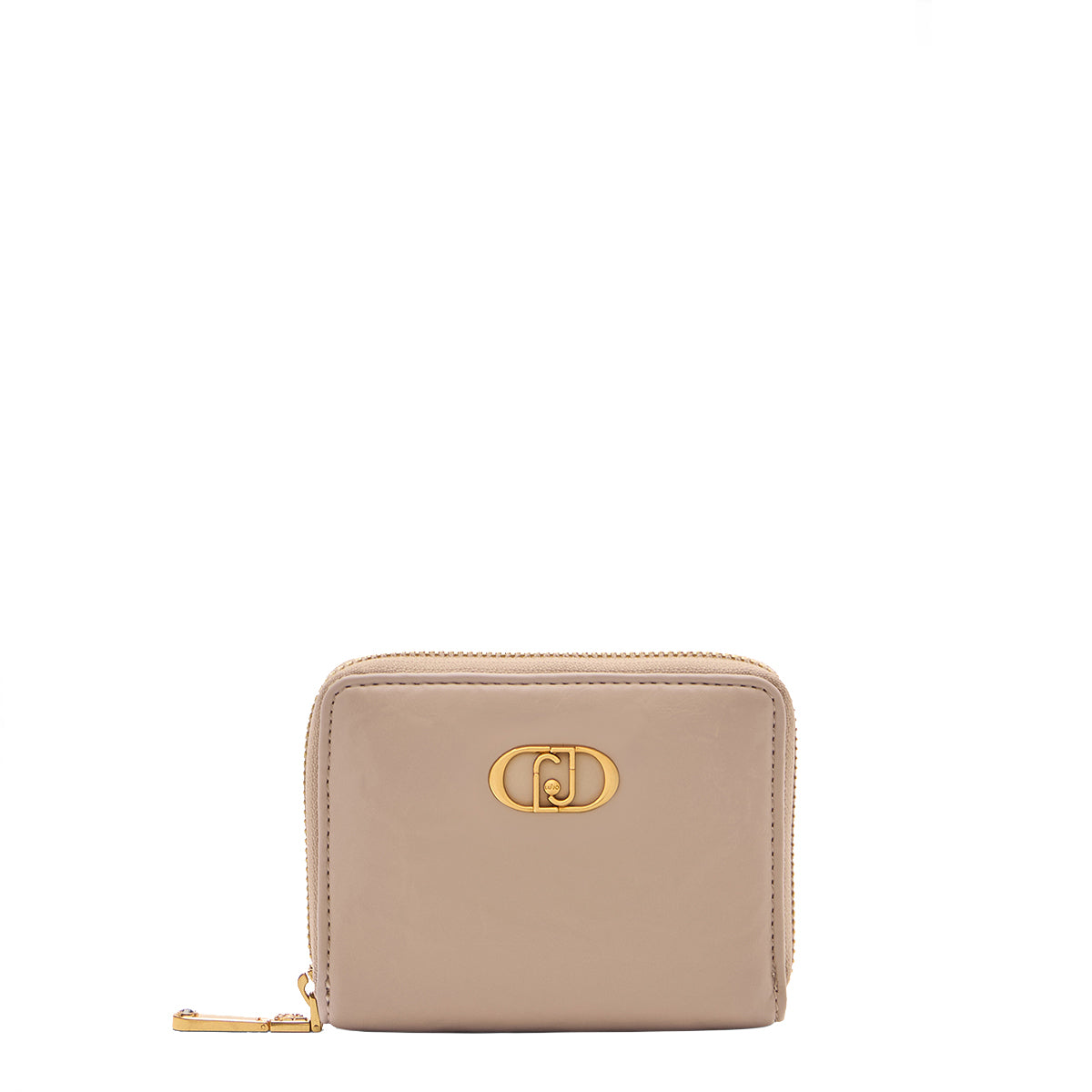 Liu Jo - Portafoglio piccolo Zip Around con Logo Dark Sand AA | Italystation.com Shop Now at italystation.com