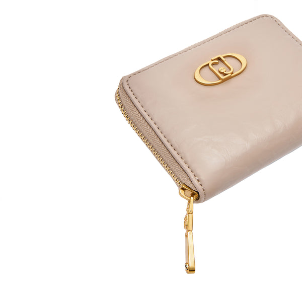 Liu Jo - Portafoglio piccolo Zip Around con Logo Dark Sand AA | Italystation.com Shop Now at italystation.com