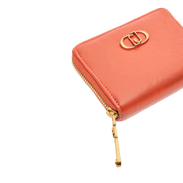 Liu Jo - Portafoglio piccolo Zip Around con Logo Pumpkin AA51 | Italystation.com Shop Now at italystation.com