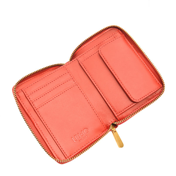 Liu Jo - Portafoglio piccolo Zip Around con Logo Pumpkin AA51 | Italystation.com Shop Now at italystation.com