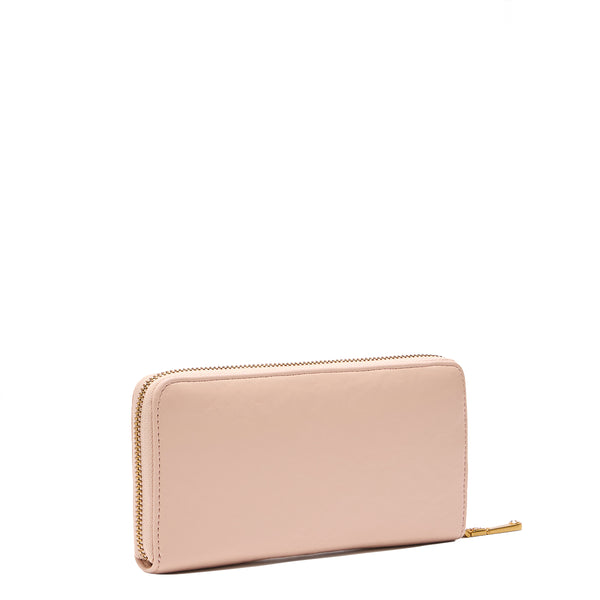 Liu Jo - Portafoglio grande Zip Around con Logo Cipria AA5140 | Italystation.com Shop Now at italystation.com