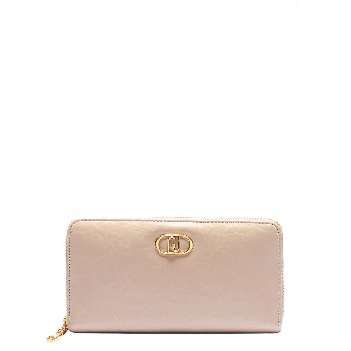 Liu Jo - Portafoglio grande Zip Around con Logo Dark Sand AA5 | Italystation.com Shop Now at italystation.com