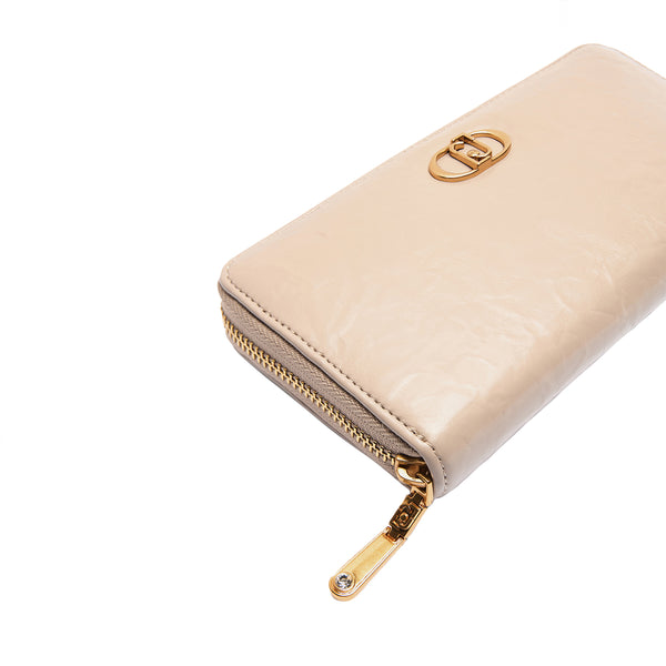 Liu Jo - Portafoglio grande Zip Around con Logo Dark Sand AA5 | Italystation.com Shop Now at italystation.com