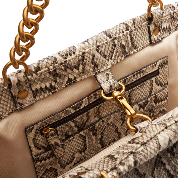 Liu Jo - Shoulder Bag with chain Pitone Roccia - AA5146E0019 - PITONE/ROCCIA
