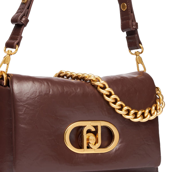 Liu Jo - Borsa a spalla LaPuffy piccola Testa Moro AA5148E088 | Italystation.com Shop Now at italystation.com