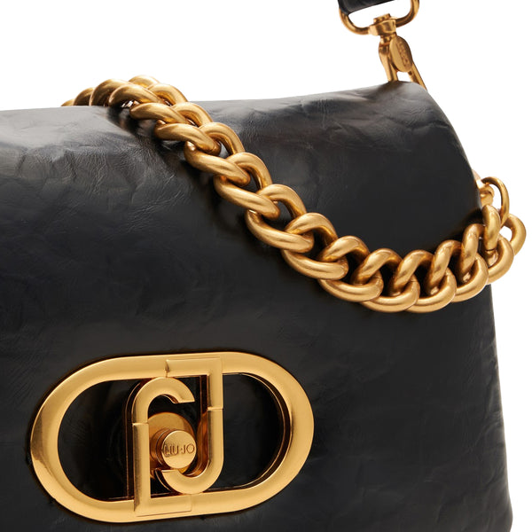 Liu Jo - Borsa a spalla LaPuffy piccola Black AA5148E0886 B | Italystation.com Shop Now at italystation.com
