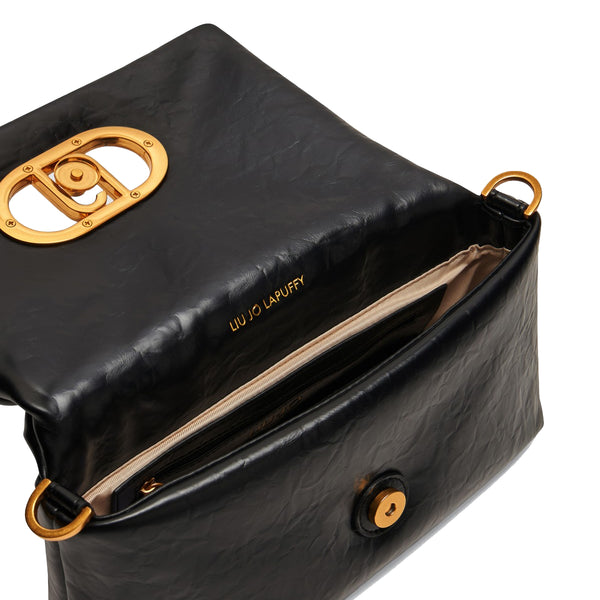 Liu Jo - Borsa a spalla LaPuffy piccola Black AA5148E0886 B | Italystation.com Shop Now at italystation.com