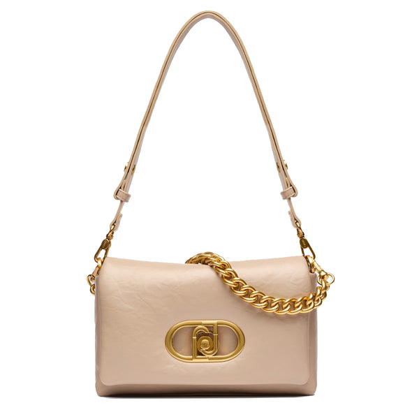 Liu Jo - Borsa a spalla LaPuffy piccola Dark Sand AA5148E0886 | Italystation.com Shop Now at italystation.com