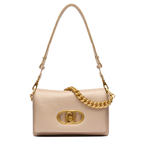 Liu Jo - Borsa a spalla LaPuffy piccola Dark Sand AA5148E0886 | Italystation.com Shop Now at italystation.com