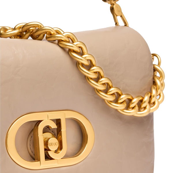 Liu Jo - Borsa a spalla LaPuffy piccola Dark Sand AA5148E0886 | Italystation.com Shop Now at italystation.com