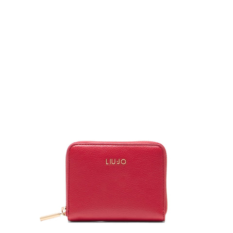 Liu Jo - Portafoglio zip around piccolo Rosso Pompeiano AA515 | Italystation.com Shop Now at italystation.com