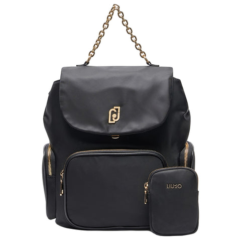 Liu Jo - Zaino in nylon Black AA5174T4559 BLACK | Italystation.com Shop Now at italystation.com