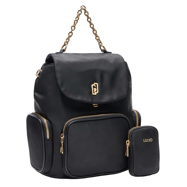 Liu Jo - Zaino in nylon Black AA5174T4559 BLACK | Italystation.com Shop Now at italystation.com