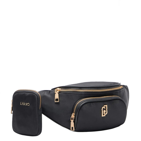 Liu Jo - Marsupio in Nylon con Logo Black AA5178T4559 BLACK | Italystation.com Shop Now at italystation.com