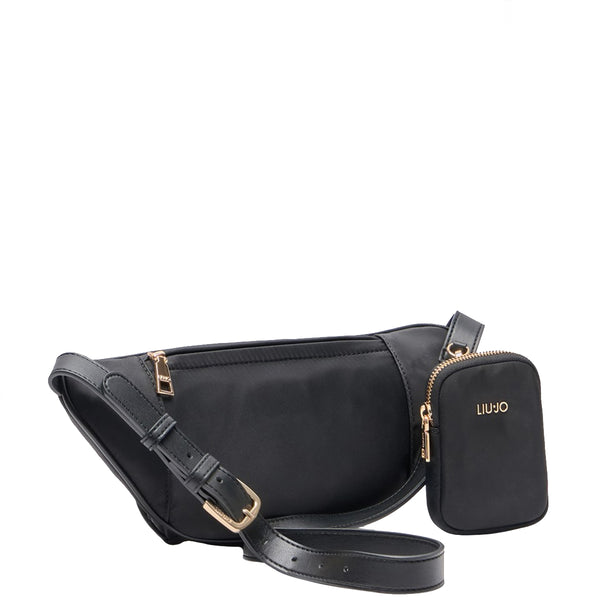 Liu Jo - Marsupio in Nylon con Logo Black AA5178T4559 BLACK | Italystation.com Shop Now at italystation.com