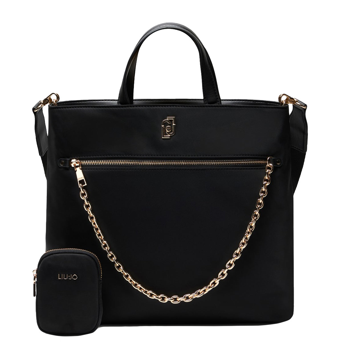 Liu Jo - Shopping bag in nylon Black AA5181T4559 BLACK | Italystation.com Shop Now at italystation.com