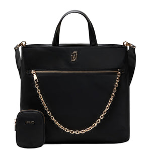 Liu Jo - Shopping bag in nylon Black AA5181T4559 BLACK | Italystation.com Shop Now at italystation.com