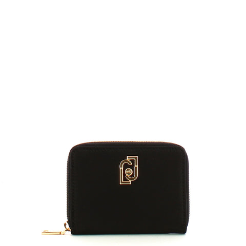 Liu Jo - Portafoglio zip around piccolo in nylon Black AA5185 | Italystation.com Shop Now at italystation.com