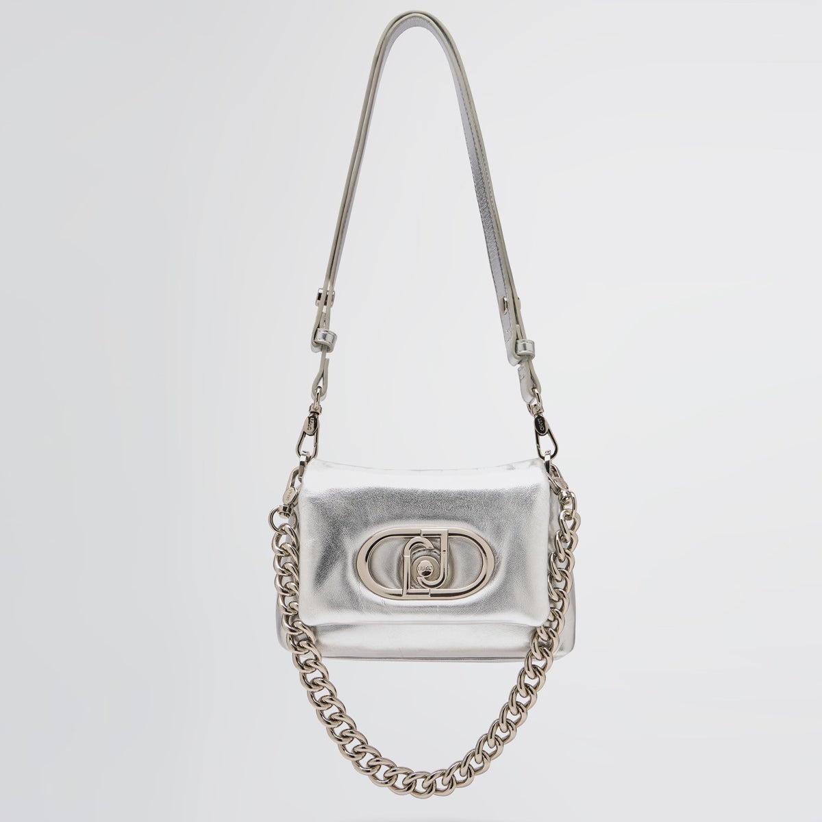 Liu Jo - Sottospalla LaPuffy laminata Silver AA5269E0042 SI | Italystation.com Shop Now at italystation.com