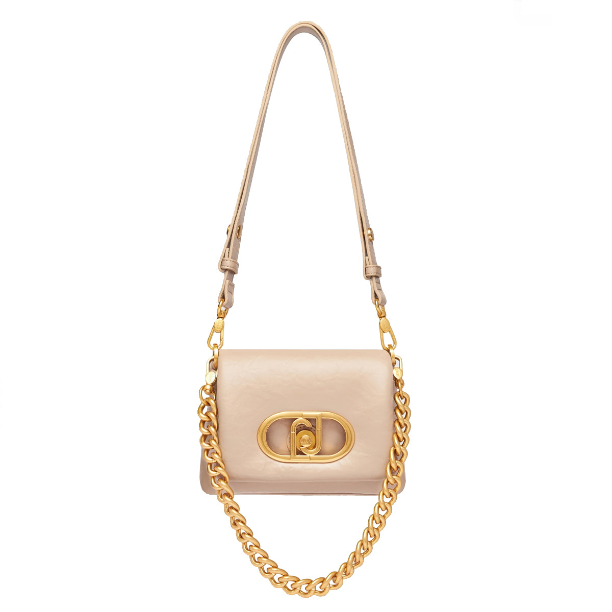 Liu Jo - LaPuffy Dark Sand Shoulder Bag - AA5269E0886 - DARK/SAND