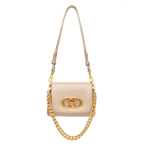 Liu Jo - LaPuffy Dark Sand Shoulder Bag - AA5269E0886 - DARK/SAND