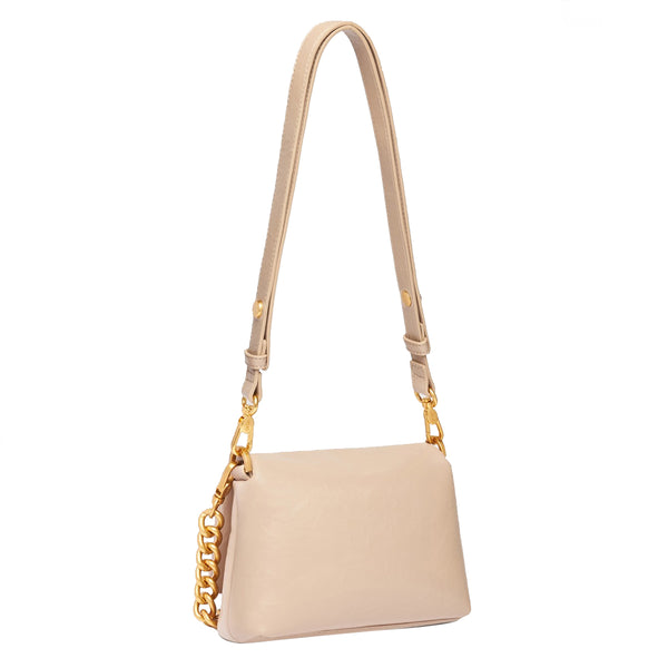 Liu Jo - LaPuffy Dark Sand Shoulder Bag - AA5269E0886 - DARK/SAND