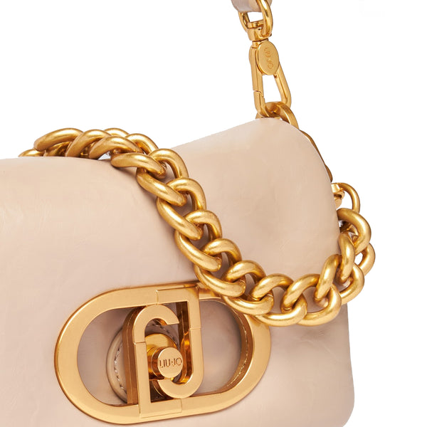 Liu Jo - LaPuffy Dark Sand Shoulder Bag - AA5269E0886 - DARK/SAND
