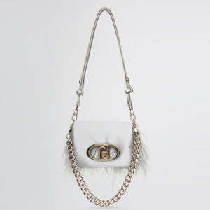 Liu Jo - Sottospalla LaPuffy con piume Cielo AA5269P0347 CI | Italystation.com Shop Now at italystation.com