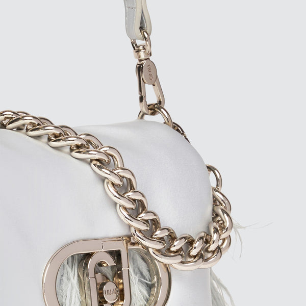 Liu Jo - Sottospalla LaPuffy con piume Cielo AA5269P0347 CI | Italystation.com Shop Now at italystation.com