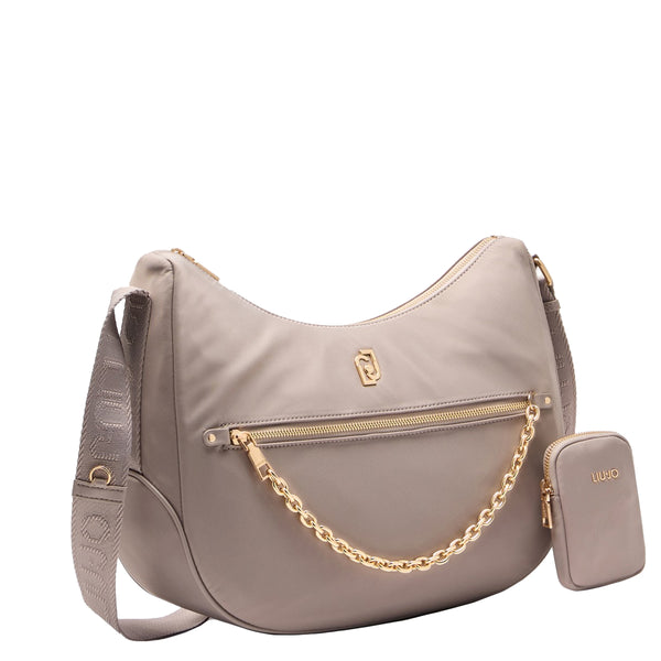 Liu Jo - Mezzaluna in nylon Mushroom AA5322T4559 MUSHROOM | Italystation.com Shop Now at italystation.com