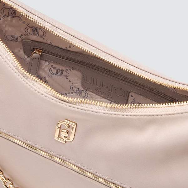 Liu Jo - Mezzaluna in nylon Mushroom AA5322T4559 MUSHROOM | Italystation.com Shop Now at italystation.com