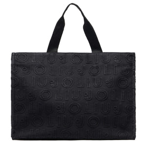Liu Jo - Tote Bag Jacquard Black 2A5013T0300 BLACK | Italystation.com Shop Now at italystation.com
