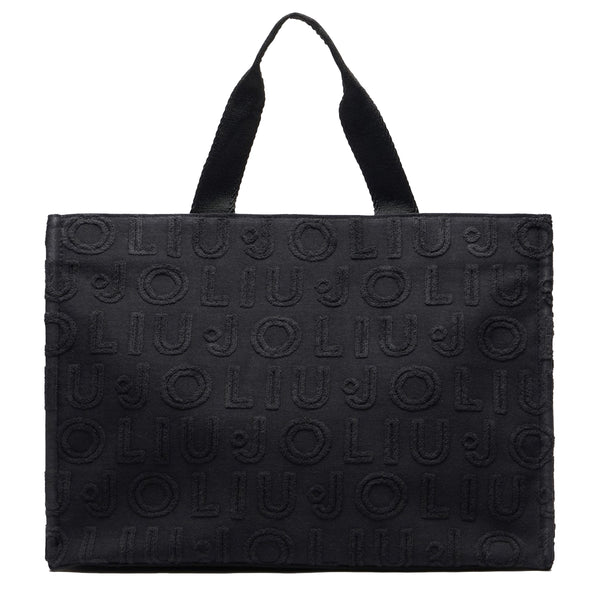 Liu Jo - Tote Bag Jacquard Black 2A5013T0300 BLACK | Italystation.com Shop Now at italystation.com