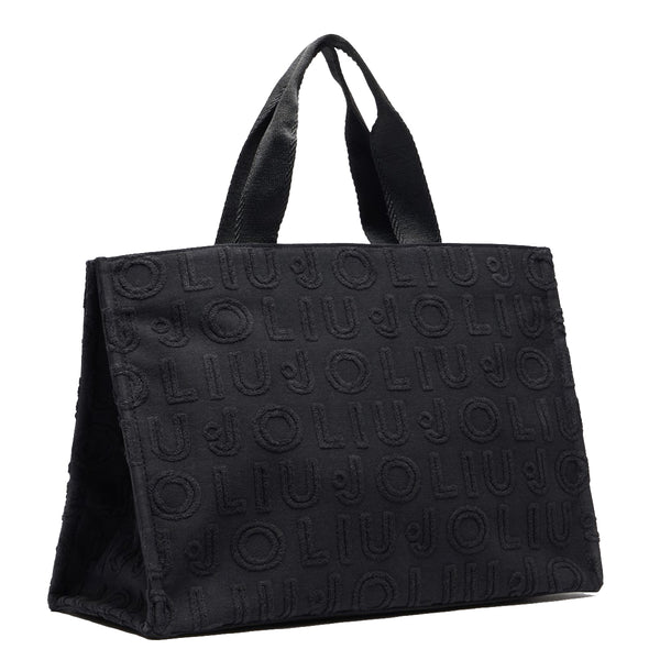 Liu Jo - Tote Bag Jacquard Black 2A5013T0300 BLACK | Italystation.com Shop Now at italystation.com