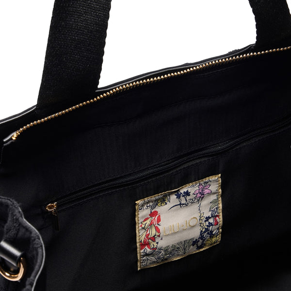 Liu Jo - Tote Bag Jacquard Black 2A5013T0300 BLACK | Italystation.com Shop Now at italystation.com