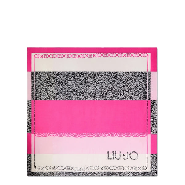 Liu Jo - Foulard animalier Pink Berry 2A5034T0300 PINK/BERR | Italystation.com Shop Now at italystation.com