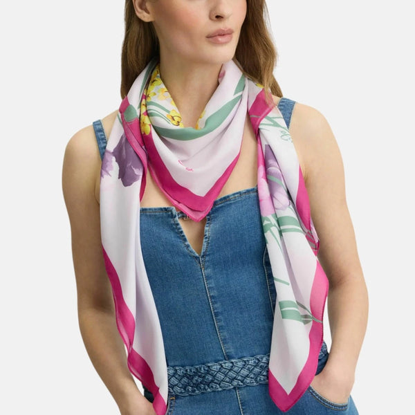 Liu Jo - Floral Foulard Pink Berry - 2A5035T0300 - PINK/BERRY