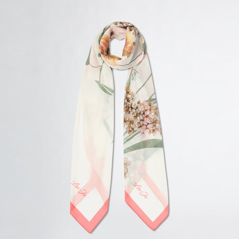 Liu Jo - Foulard floreale Cloudy Coral 2A5035T0300 CLOUDY/C | Italystation.com Shop Now at italystation.com