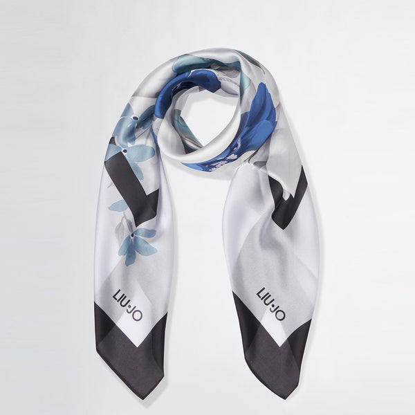 Liu Jo - Foulard logo Black 2A5039T0300 BLACK | Italystation.com Shop Now at italystation.com