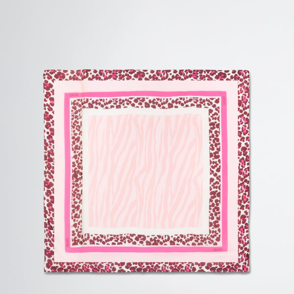 Liu Jo - Foulard animalier Pink Berry - 2A5043T0300 - PINK/BERRY