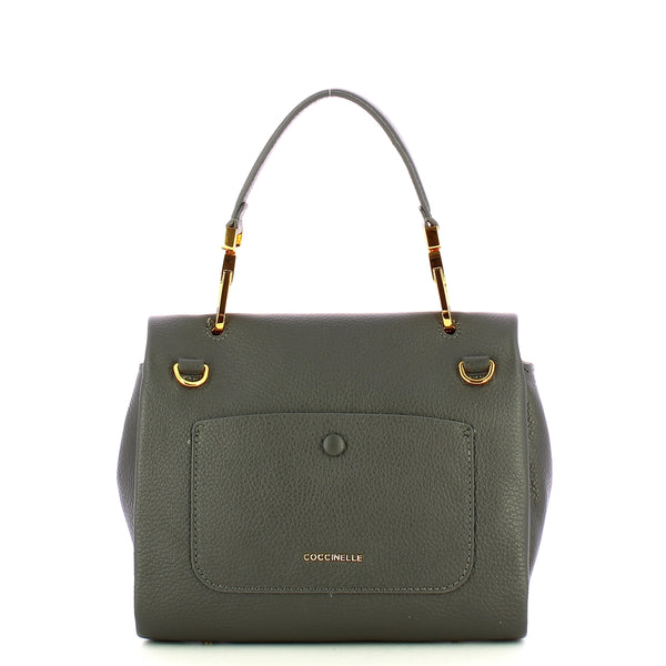 Coccinelle - Borsa a mano NeoFirenze Soft Small Ardesia N | Italystation.com Shop Now at italystation.com