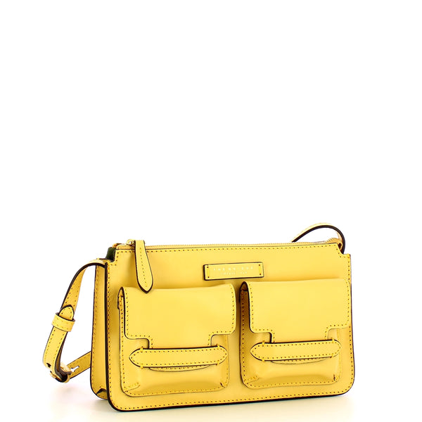 The Bridge - Lucrezia Banana Crossbody Bag 04150501 BAN | Italystation.com Shop Now at italystation.com