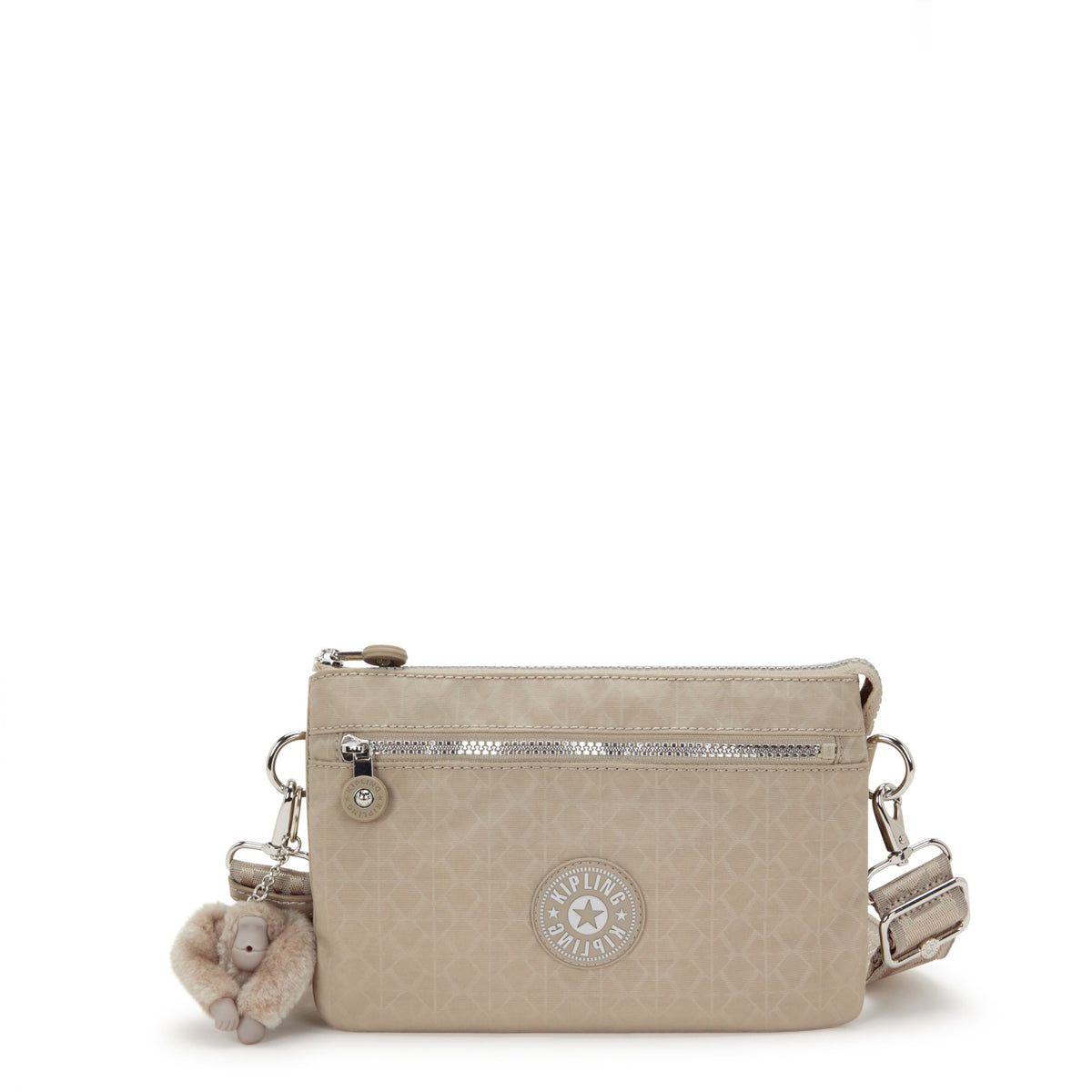 Kipling - Tracolla Riri Zip Glorious Beige Silver - KPKI4745 - GLORIOUS/BE/SIL