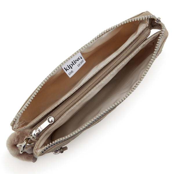 Kipling - Tracolla Riri Zip Glorious Beige Silver - KPKI4745 - GLORIOUS/BE/SIL