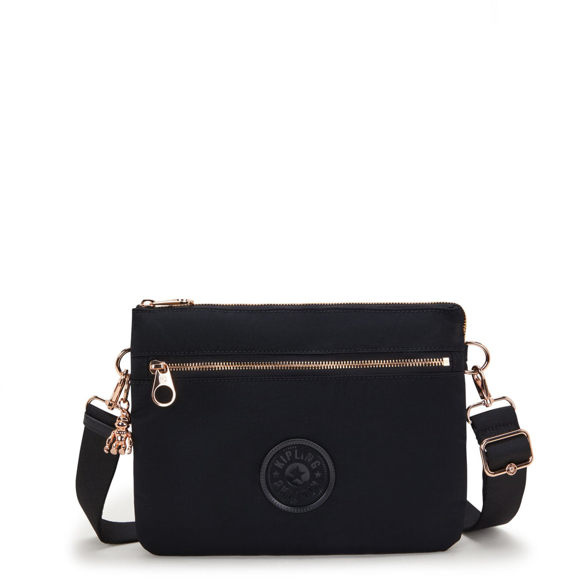 Kipling - Tracolla Riri L Zip Black Rose Spice - KPKI4507 - BLCK/ROSE/SPICE