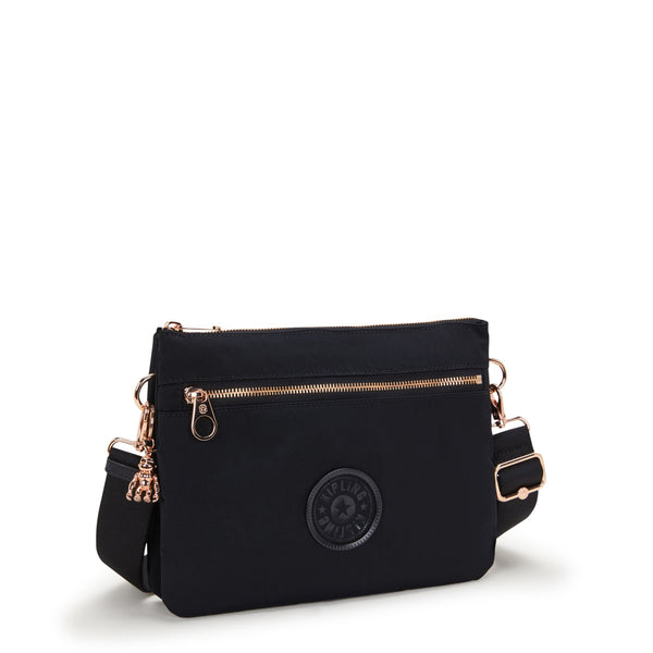 Kipling - Tracolla Riri L Zip Black Rose Spice - KPKI4507 - BLCK/ROSE/SPICE