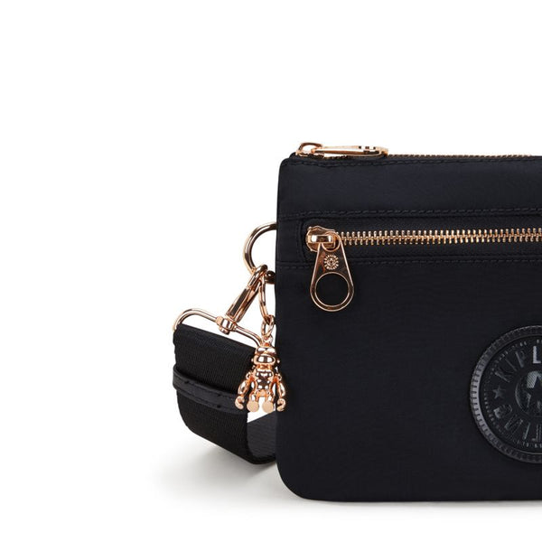 Kipling - Tracolla Riri Zip Black Rose Spice - KPKI3302 - BLCK/ROSE/SPICE